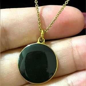 Kate Spade New York Gold and Black Pendant Necklace